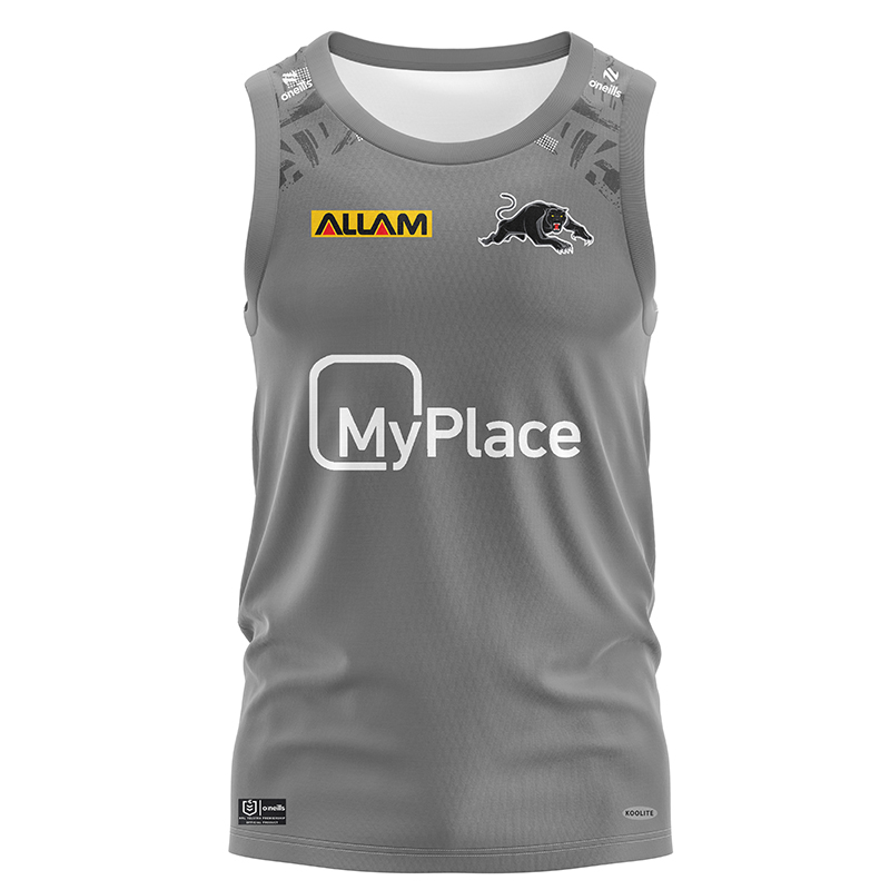 NRL Penrith Panthers 2024 Grey Training Singlet