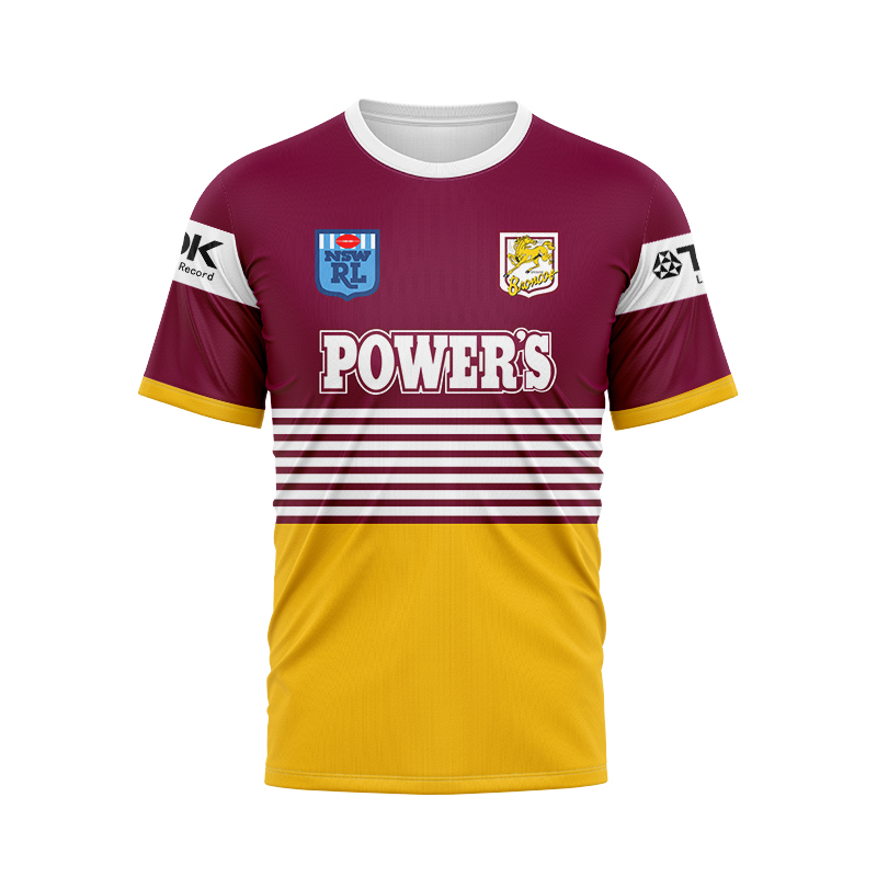 NRL Brisbane Broncos 1992 Round Retro Jersey