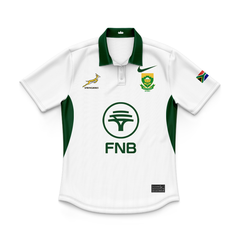 Kid's South Africa Springboks Away 2025 Stadium Polo Shirt