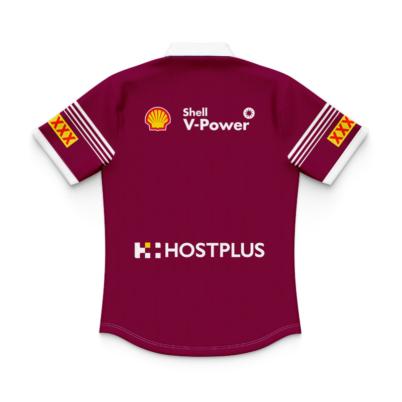 Kid's QLD Maroons State of Origin 2024 Home Polo Shirt