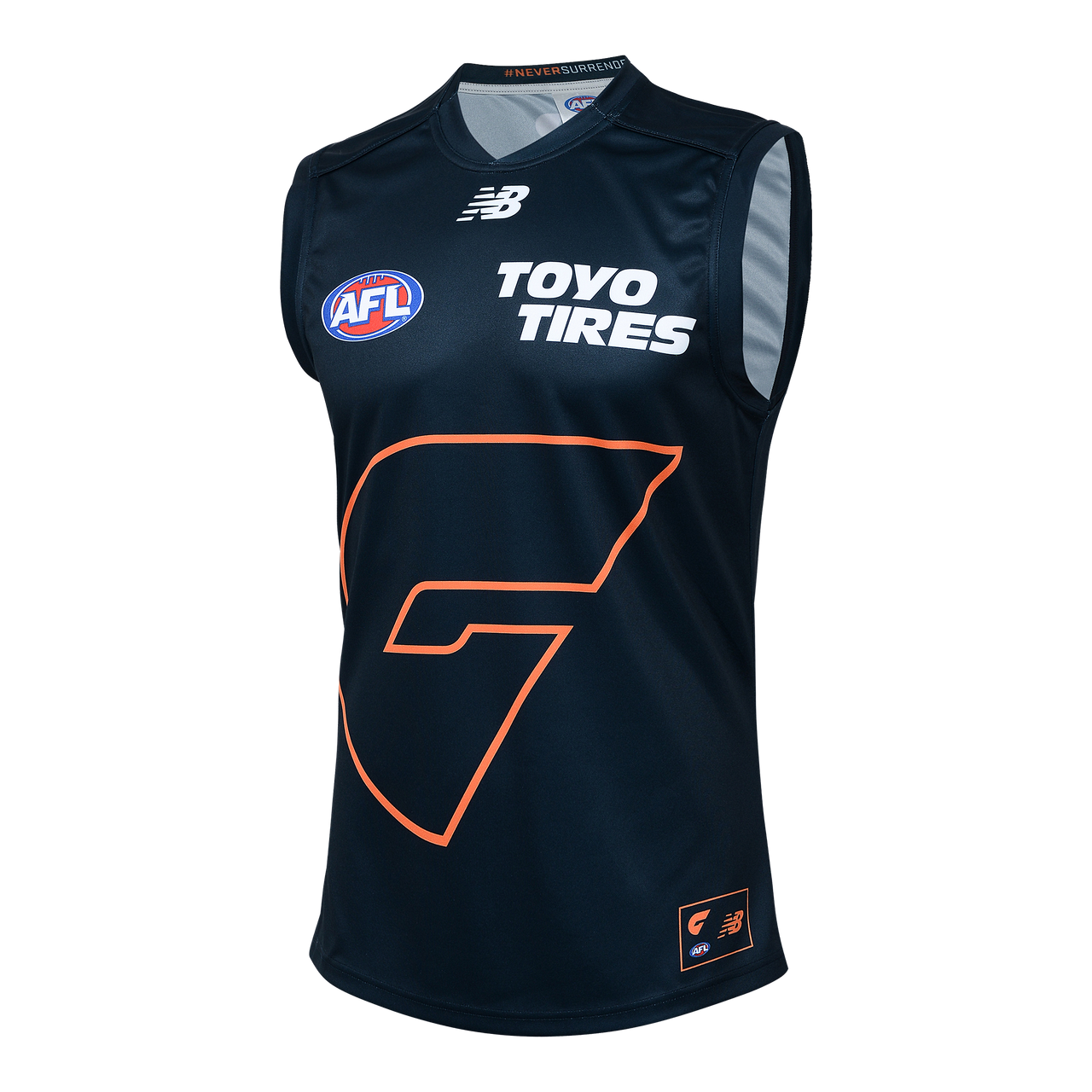 AFL GWS Giants 2025 Black Clash Guernsey