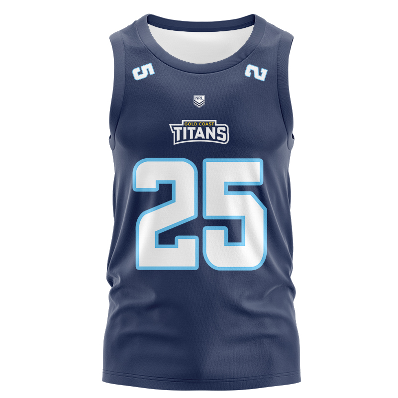NRL Gold Coast Titans 2025 #25 Gridiron Singlet