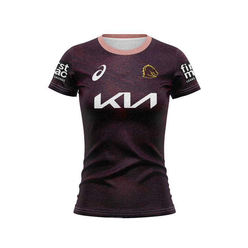 Women's NRL Brisbane Broncos 2023 Maroon Training Jersey