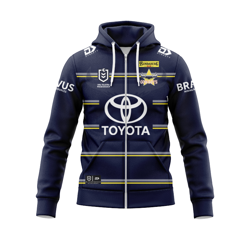 NRL North Queensland Cowboys 2021 Home Zipper Hoodie