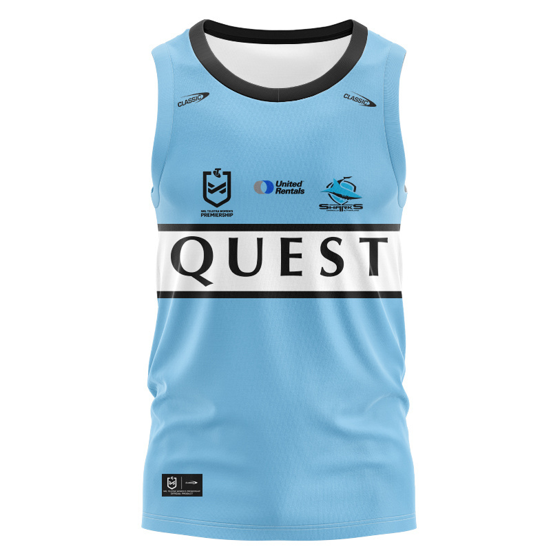 NRL Cronulla-Sutherland Sharks 2025 NRLW Home Singlet