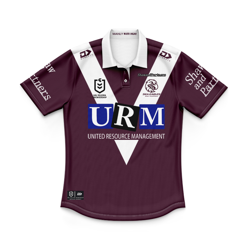 Kid's NRL Manly Warringah Sea Eagles 2025 Heritage Polo Shirt