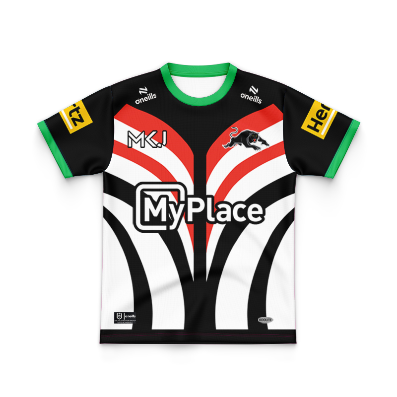 Kid's NRL Penrith Panthers 2025 Warm Up Jersey