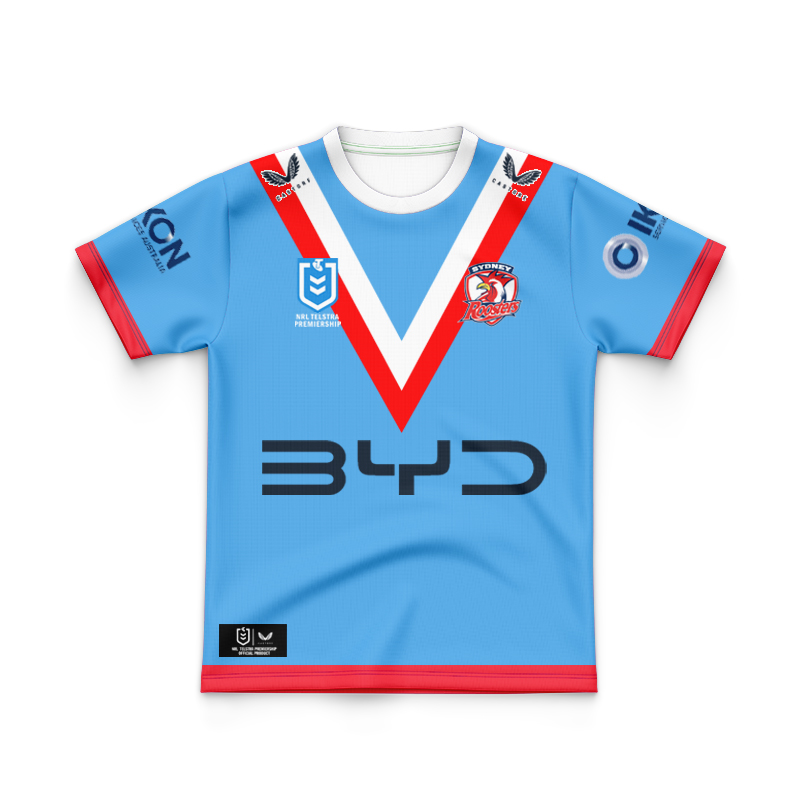 Kid's NRL Sydney Roosters 2025 ANZAC Jersey
