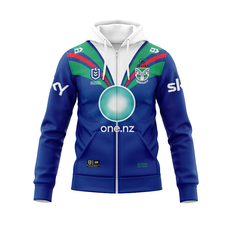 NRL New Zealand Warriors 2025 Home Zipper Hoodie