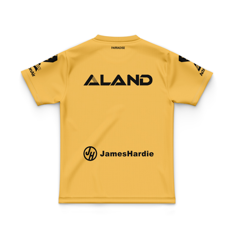 Kid's NRL Parramatta Eels 2025 Yellow Training Jersey