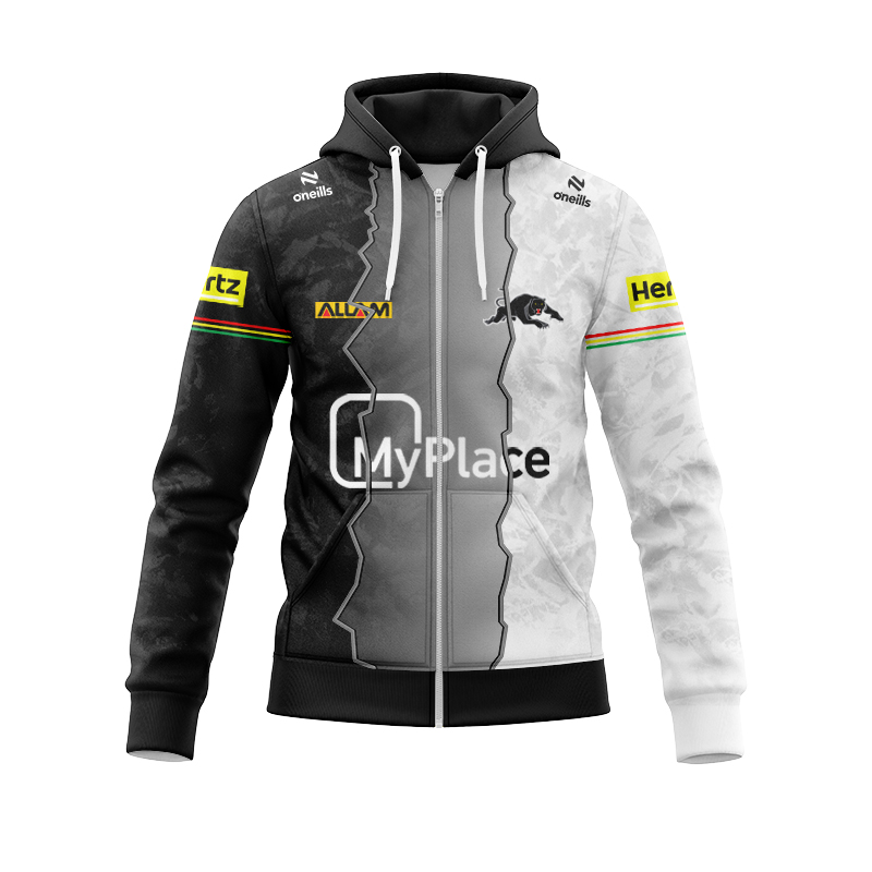 NRL Penrith Panthers 2024 Training Mix Zipper Hoodie