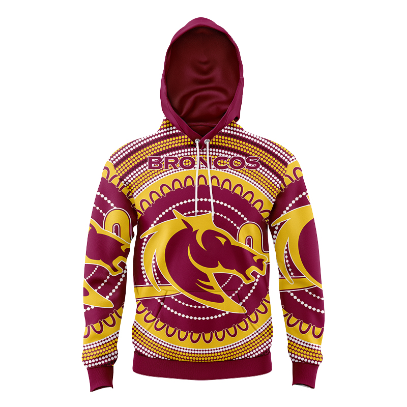 Kid's NRL Brisbane Broncos 2021 Indigenous Hoodie