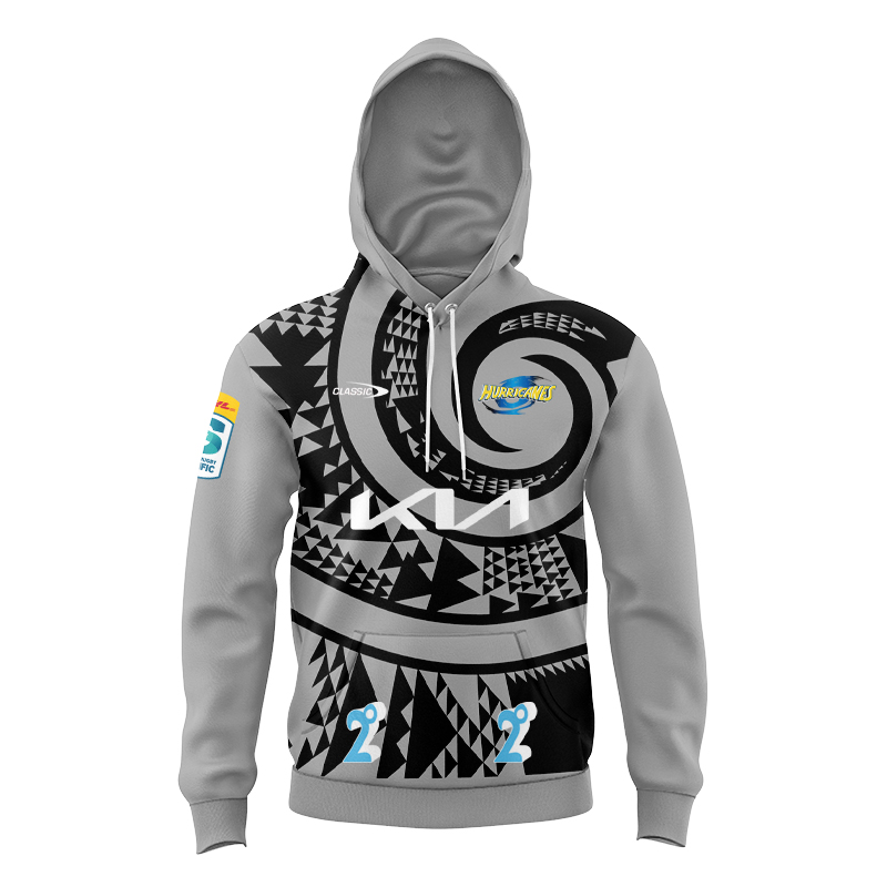 Kid's Wellington Hurricanes Super Rugby 2024 Away Hoodie