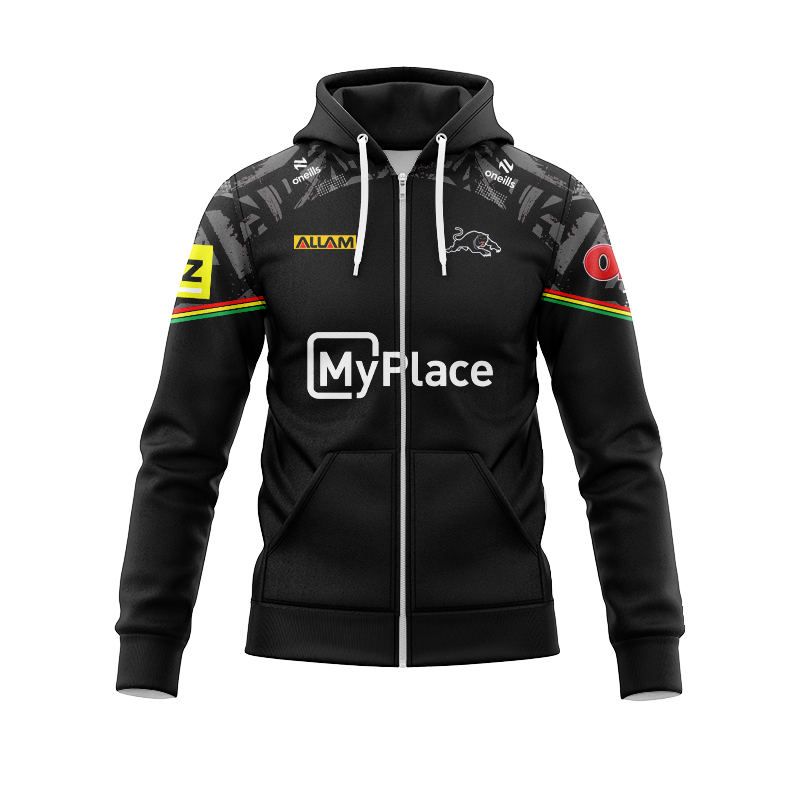 NRL Penrith Panthers 2024 Home Training Zipper Hoodie