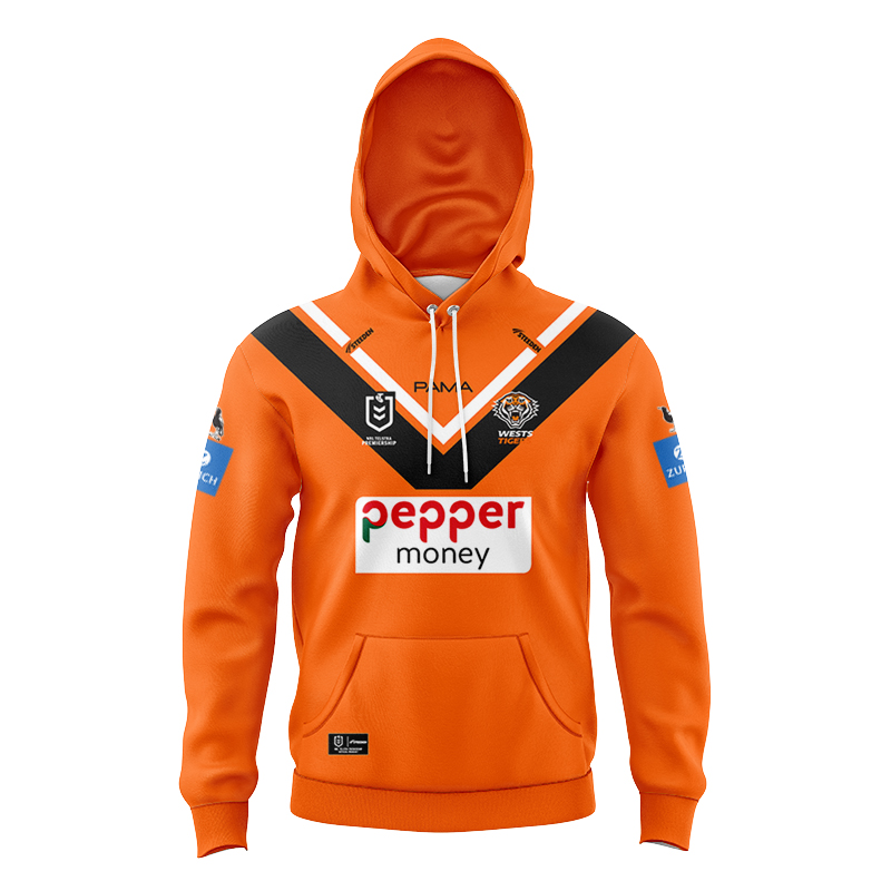 Kid's NRL Wests Tigers 2025 Away Hoodie