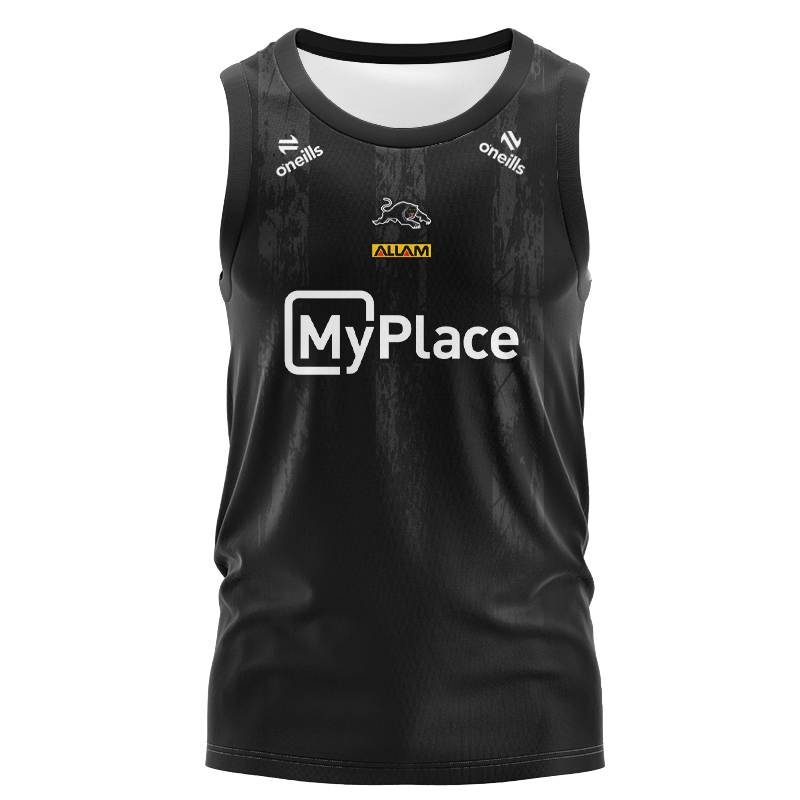 NRL Penrith Panthers 2025 Dark Training Singlet
