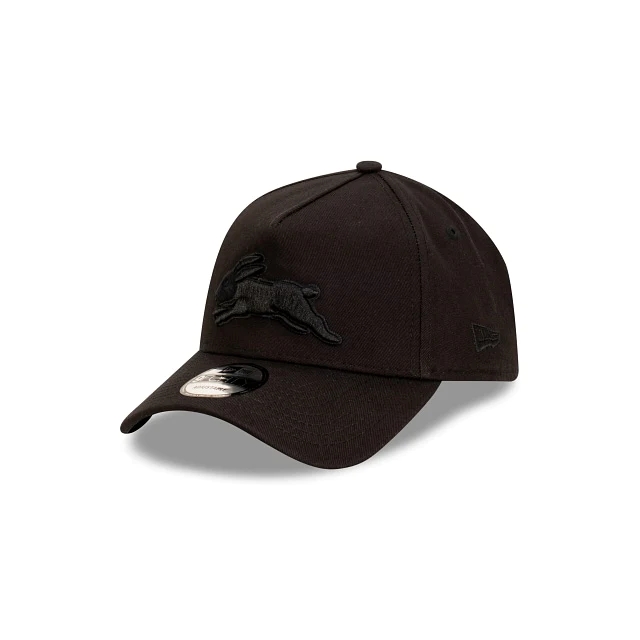 NRL South Sydney Rabbitohs Black Embroidered Logo Cap 2025