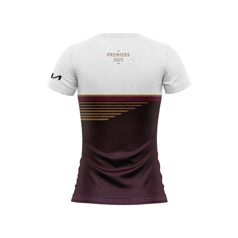 Women's NRL Brisbane Broncos 2025 Premiers Gold Logo Jersey