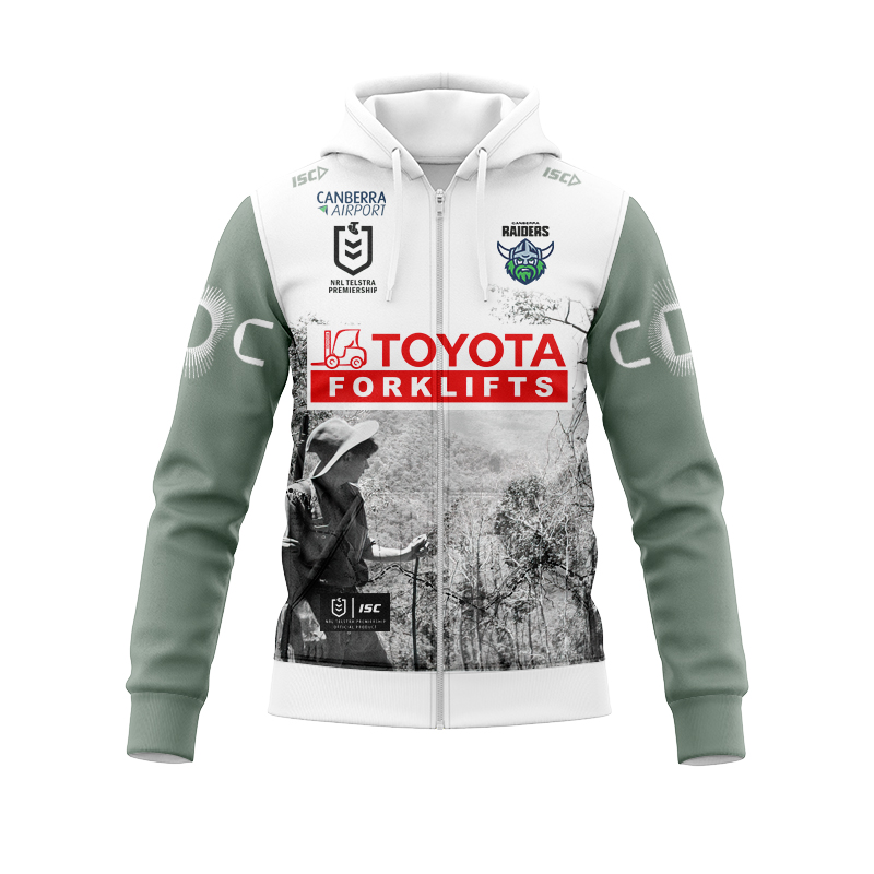 NRL Canberra Raiders 2025 ANZAC Zipper Hoodie