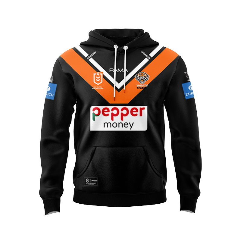 NRL Wests Tigers 2025 Home Hoodie