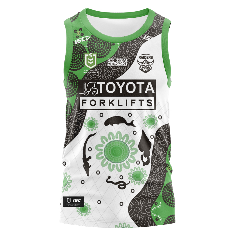 NRL Canberra Raiders 2025 Indigenous Singlet