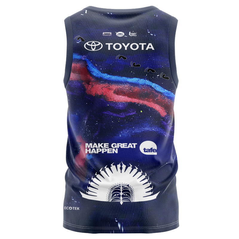 NRL North Queensland Cowboys 2025 Indigenous Singlet
