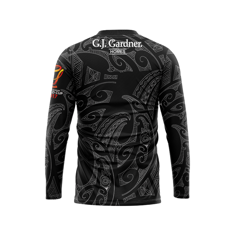 New Zealand Kiwis Rugby RLWC 2017 Long Sleeve Home Jersey