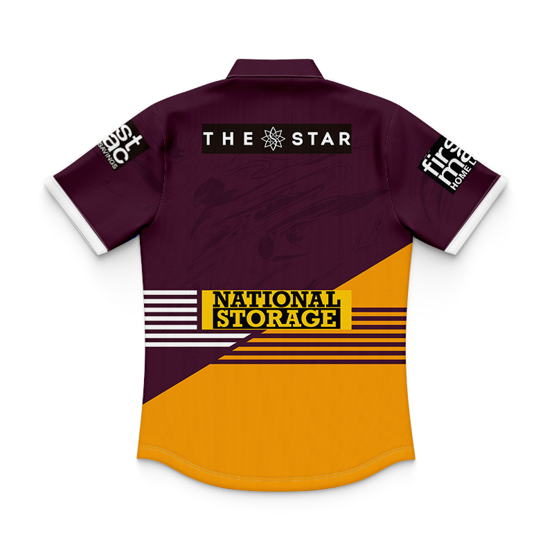 Kid's NRL Brisbane Broncos 2024 Home Polo Shirt