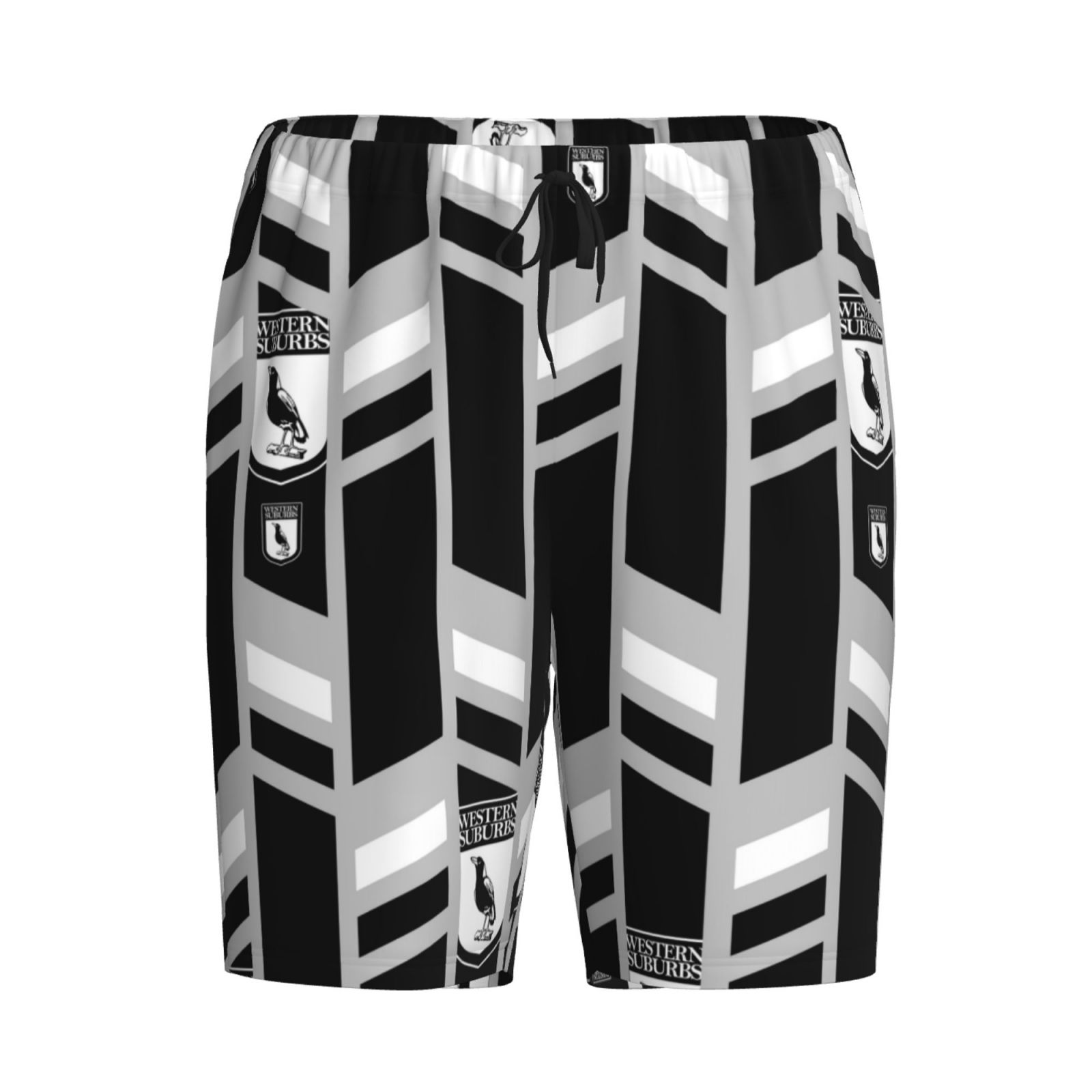 Western Suburbs Magpies Men's Short Pajama Pants SPP3148