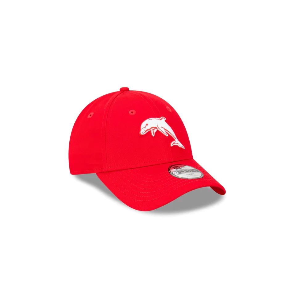 NRL Dolphins Red Embroidered Logo Cap 2025