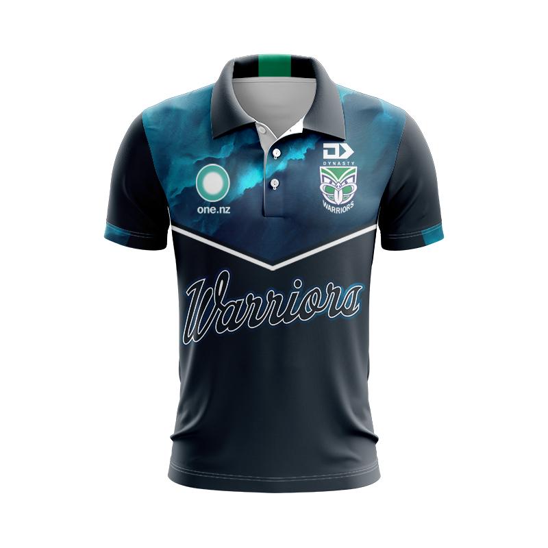 NRL New Zealand Warriors 2025 Captains Run NRLW Polo Shirt