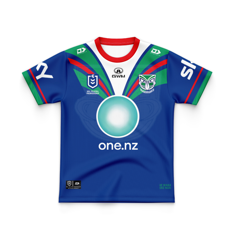 Kid's NRL New Zealand Warriors 2025 Home Jersey