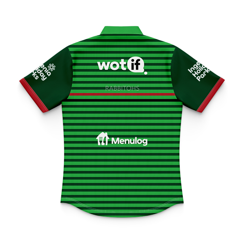 Kid's NRL South Sydney Rabbitohs 2024 Gren Training Polo Shirt