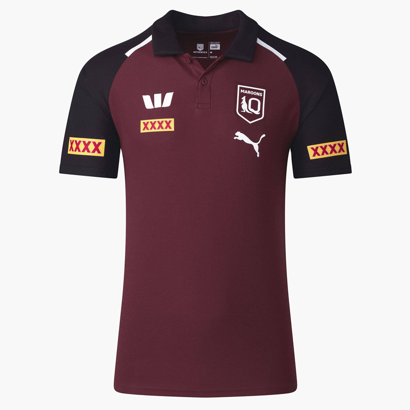 QLD Maroons 2024 Red Training Polo Shirt