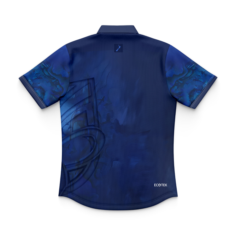 Kid's NRL New Zealand Warriors 2025 Paua Warm Up Polo Shirt