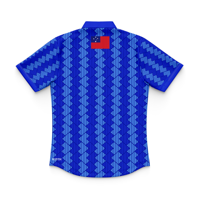 Kid's Toa Samoa Rugby League 2024 Home Polo Shirt