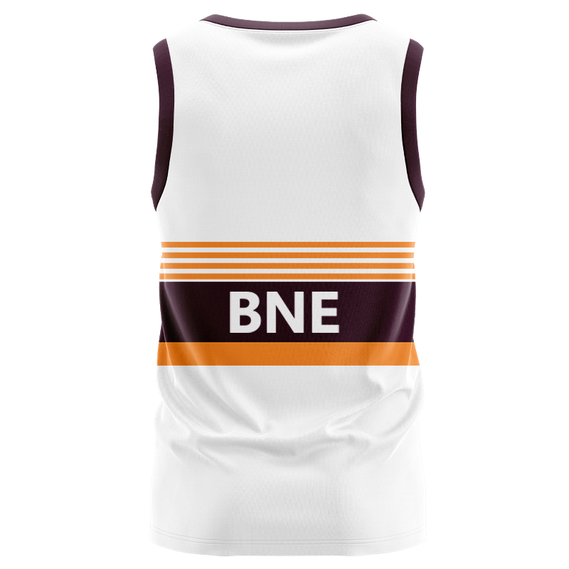 NRL Brisbane Broncos 2025 Run Out Singlet