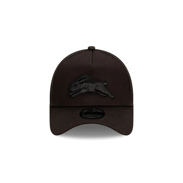 NRL South Sydney Rabbitohs Black Embroidered Logo Cap 2025
