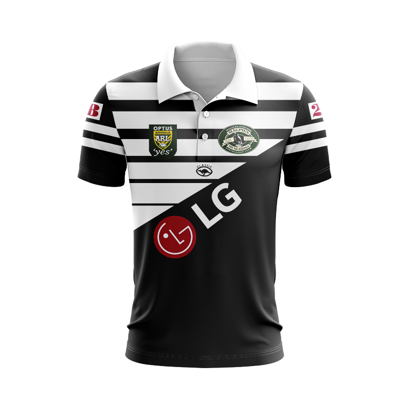 Western Suburbs Magpies 1998 Retro Polo Shirt