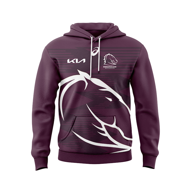 NRL Brisbane Broncos 2024 Run Out Hoodie