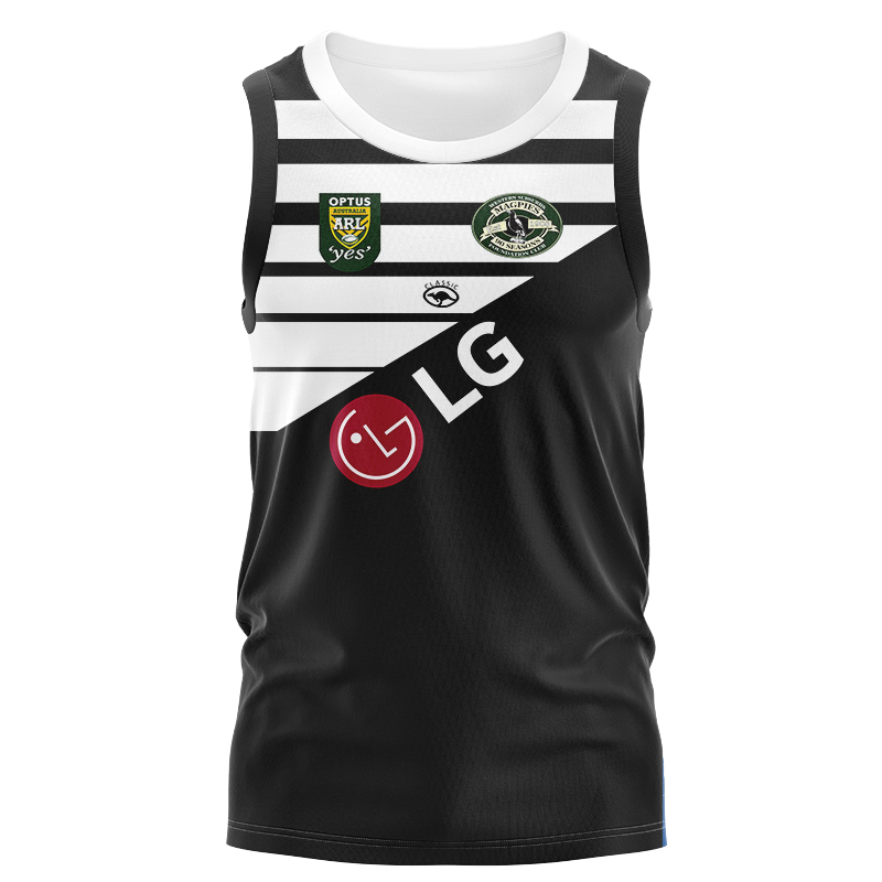 Western Suburbs Magpies 1998 Retro Singlet