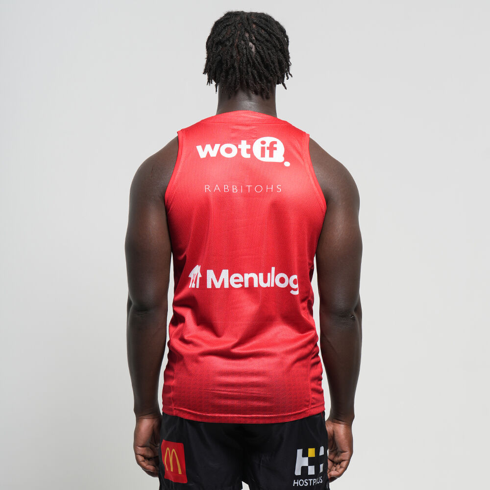 NRL South Sydney Rabbitohs 2025 Red Pro Training Singlet