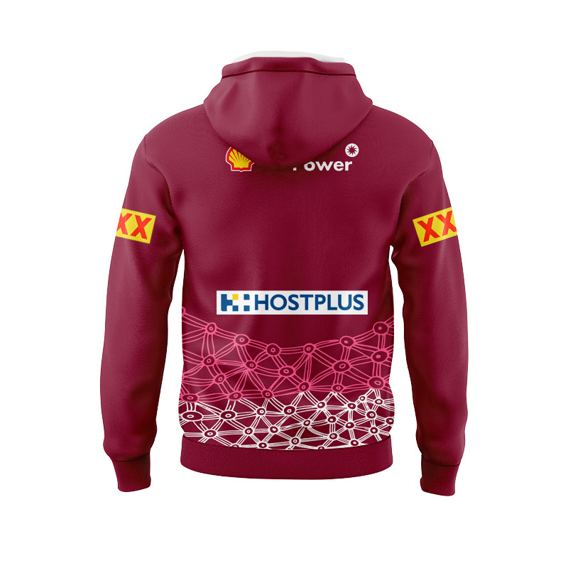 NRL QLD Maroons 2025 Indigenous Hoodie