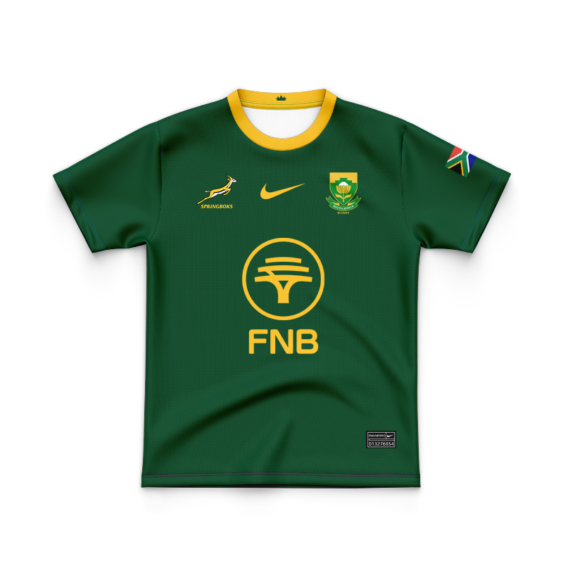 Kid's South Africa Springboks Home 2025 Stadium Jersey
