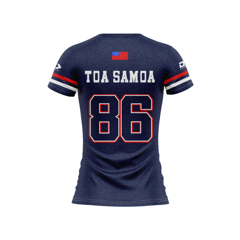 Women's Toa Samoa Rugby League 2025 Navy Jersey