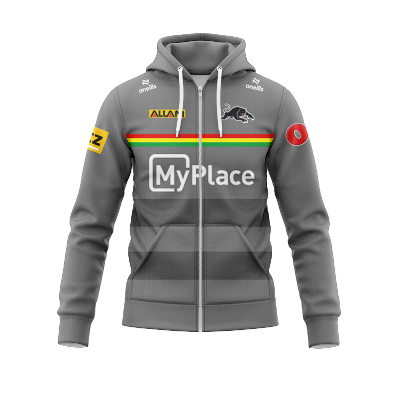 NRL Penrith Panthers 2025 C Training Zipper Hoodie