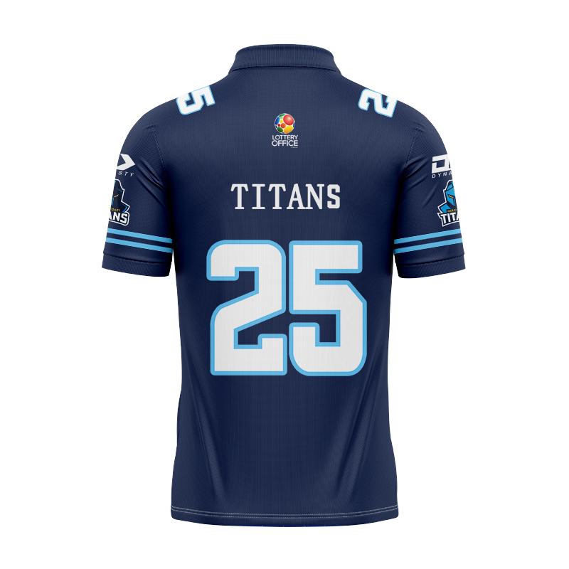 NRL Gold Coast Titans 2025 #25 Gridiron Polo Shirt