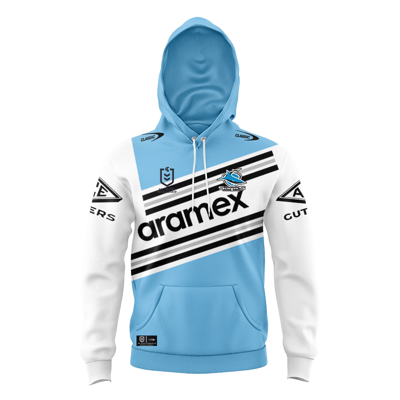 Kid's NRL Cronulla-Sutherland Sharks 2024 Heritage Hoodie