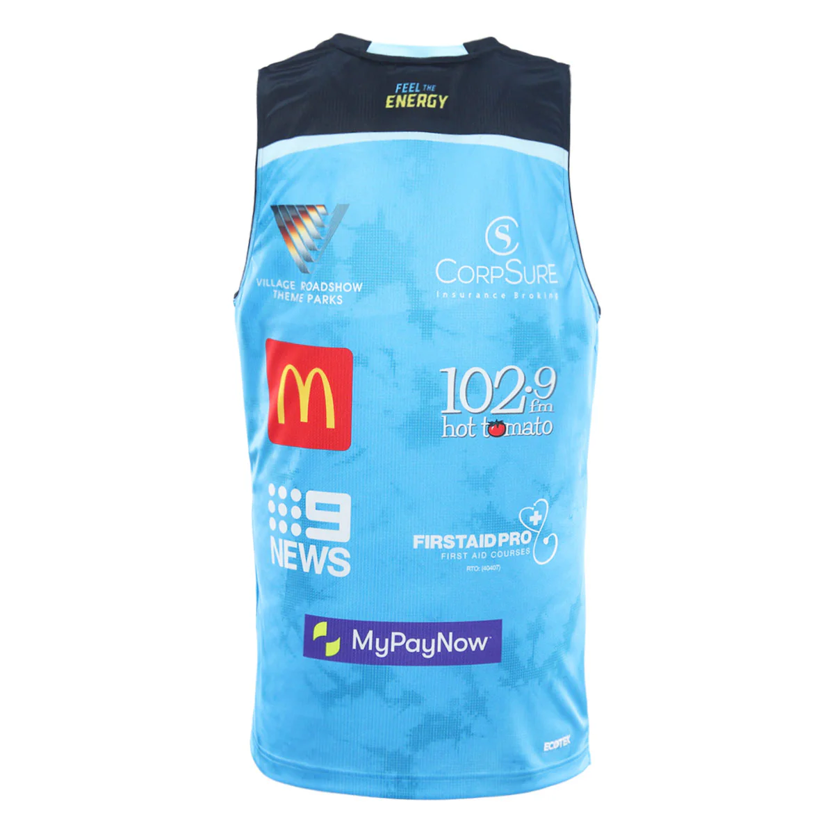 NRL Gold Coast Titans 2025 Cyan Training Singlet