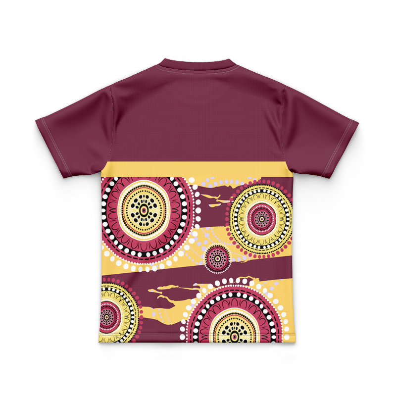 Kid's NRL Brisbane Broncos 2024 Indigenous RS Jersey